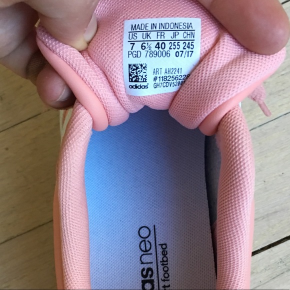 Adidas | Sport Inspired Pink White Stripe Sneakers - Picture 6 of 8